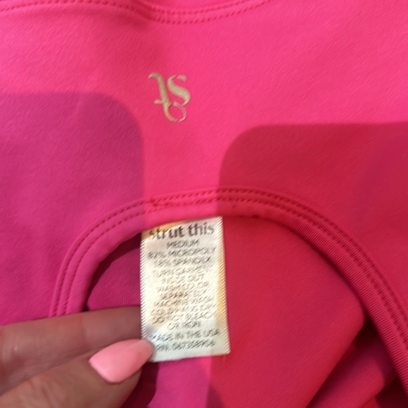 Strut This Neon Pink Sports Bra Size Medium - Picture 4 of 4